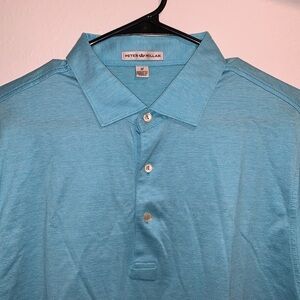 Peter Millar teal polo. Size Medium